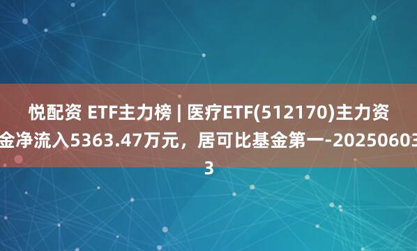 悦配资 ETF主力榜 | 医疗ETF(512170)主力资金净流入5363.47万元，居可比基金第一-20250603