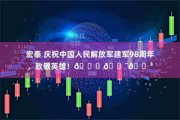 宏泰 庆祝中国人民解放军建军98周年，致敬英雄！🌟🇨🇳