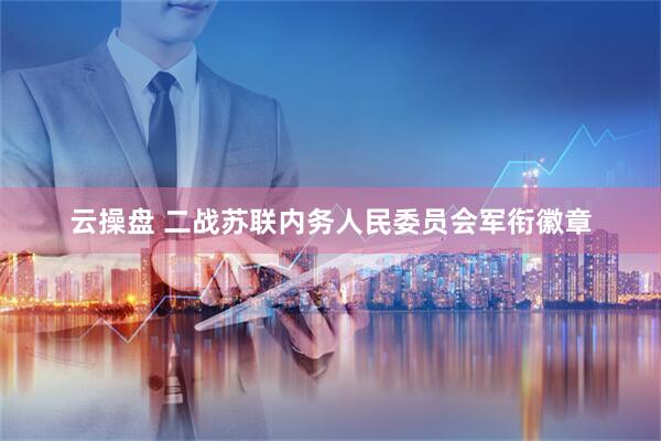 云操盘 二战苏联内务人民委员会军衔徽章